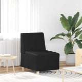 Modular Sofa Unit Armless Black 55 x 74 x 82 cm Faux Leather 4108494