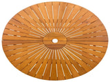 Folding Garden Table Natural 90 x 75 cm Solid Acacia Wood 42024980
