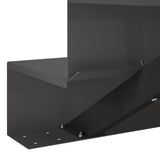 2-Step Garden Stairs 80.5 x 56.5 x 34 cm Steel Black 8016946