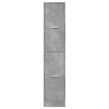 Apothecary Cabinet Concrete Grey 30x41x144.5 cm Engineered Wood 855172
