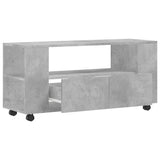 TV Cabinet Concrete Grey 102x34.5x43 cm Engineered Wood 833746