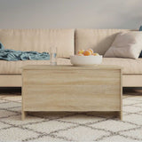 Coffee Table Sonoma Oak 102x55,5x52,5 cm Engineered Wood 809668