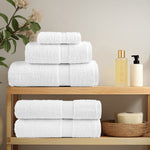 ZNTS Premium Sauna Towels SOLUND 2pcs White 80x200cm 600gsm 137136