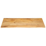 Table Top Live Edge 120x60x3.8 cm Solid Wood Mango 370504