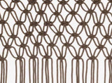 Macrame Curtain Taupe 140x240 cm Cotton 323979