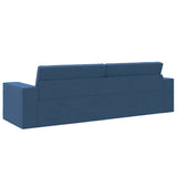 Floor Sofa Bed Navy Blue 245 x 78 x 77 cm Fabric 4106722