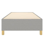 Box Spring Bed Frame Light Grey Single Fabric 3121205