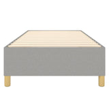 Box Spring Bed Frame Light Grey Single Fabric 3121205