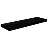 Floating Wall Shelves 4 pcs High Gloss Black 80x23.5x3.8 cm MDF 323774