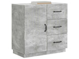 Sideboard Concrete Grey 66 x 34.5 x 87 cm Engineered Wood 895318