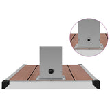 Outdoor Shower with Tray WPC Stainless Steel 3051291