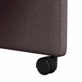 Dining Chairs 2 pcs Dark brown 57 x 66 x 94 cm Fabric 42017811