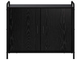 Sideboard Black Oak 73 x 33 x 81 cm Engineered Wood 8013812