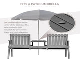 2-Seater Garden Bench Antique Loveseat for Yard, Lawn, Porch, Patio, Steel, Grey T3398P318623