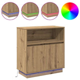 LED Sideboard Artisan Oak 71 x 34.5 x 75 cm Engineered Wood 869657
