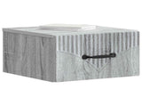 Wall-Mounted Bedside Cabinet 2 pcs Grey Sonoma Engineered Wood 898948