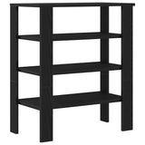 Shoe Rack Black 61x32x70 cm Engineered Wood 859843