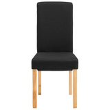 Dining Chairs 4 pcs Black Fabric 249280