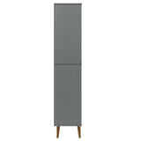Bookcase MOLDE Grey 85x35x170,5 cm Solid Wood Pine 350542