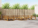 Outdoor Sofa Set 8 pcs Natural Solid Acacia Wood 3367337