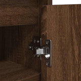 Shoe Cabinet Brown Oak 57x34x76 cm Engineered Wood 861874