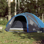 ZNTS Camping Tent Dome 4-Person Blue Waterproof 94350