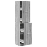 Apothecary Cabinet Grey Sonoma 40x41x174.5 cm Engineered Wood 3309650