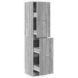Apothecary Cabinet Grey Sonoma 40x41x174.5 cm Engineered Wood 3309650