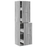 Apothecary Cabinet Grey Sonoma 40x41x174,5 cm Engineered Wood 3309650