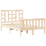 Bed Frame without Mattress Small Double Solid Wood Pine 3191941