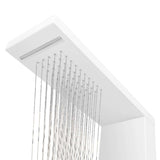 ZNTS Shower Panel System Aluminium Matte White 142372