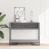 Console Table Grey Sonoma 100x35x74.5 cm Engineered Wood 848532
