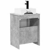 Bathroom Furniture Set Concrete Grey Engineered Wood 3404243