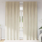 Blackout Curtains 2 pcs Cream 140 x 245 cm Velvet 4107186