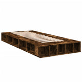 Bed Frame without Mattress Smoked Oak 75x190 cm Small Single 3280535