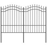 Garden Fence Woerden Grey 240 x 190 cm Powder-coated steel 42003961