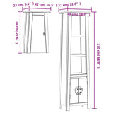 2 Piece Bathroom Furniture Set Solid Wood Pine 3223460
