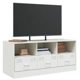 TV Cabinet White 99x39x44 cm Steel 841738