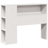 ZNTS Bookcase Bed without Mattress White 100x200 cm Solid Wood Pine 3321878