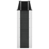 Garden Raised Bed Black 200 x 30 x 72 cm WPC and Aluminium 42039039