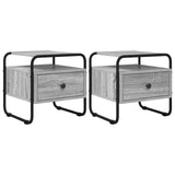 Bedside Cabinet 2 pcs Grey Sonoma 40 x 39.5 x 40 cm 8007678