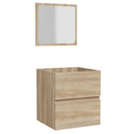 Bathroom Cabinet with Mirror Sonoma Oak Engineered Wood 804866
