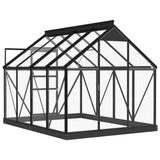 Glass Greenhouse Anthracite 155x200.5x191 cm Aluminium 3082334