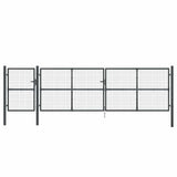 Mesh Garden Gate Anthracite 500x125 cm Galvanised Steel 154549