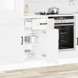 Kitchen Base Cabinet Kalmar High Gloss White Engineered Wood 853469
