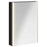 Bathroom Mirror Cabinet Black Oak 43 x 11.5 x 60.5 cm 889224