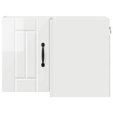 Wall Corner Cabinet LUCCA High Gloss White 57 x 57 x 40 cm 884959