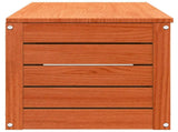 Storage Box Wax Brown 89 x 36.5 x 33 cm Solid Pine Wood 865368