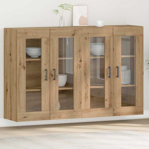 Wall Mounted Cabinet 2 pcs Artisan oak 69.5 x 34 x 90 cm 3334315