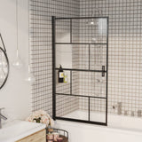Shower Enclosure ESG 80x140 cm Black 150749